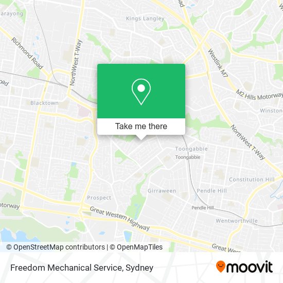Freedom Mechanical Service map