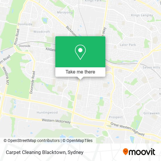 Carpet Cleaning Blacktown map