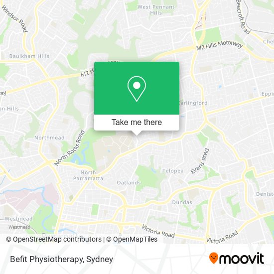 Befit Physiotherapy map