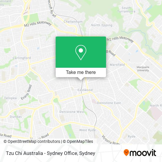 Mapa Tzu Chi Australia - Sydney Office