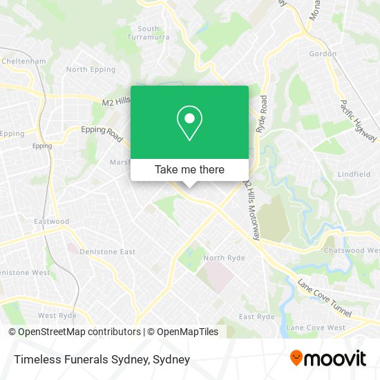 Mapa Timeless Funerals Sydney