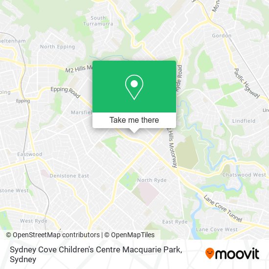 Sydney Cove Children's Centre Macquarie Park map