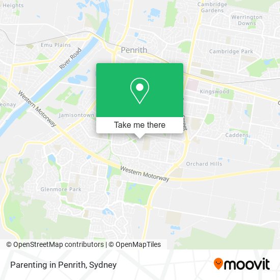 Parenting in Penrith map