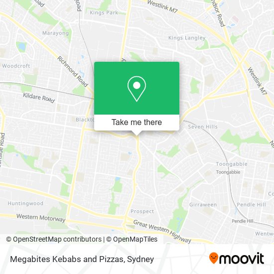 Megabites Kebabs and Pizzas map