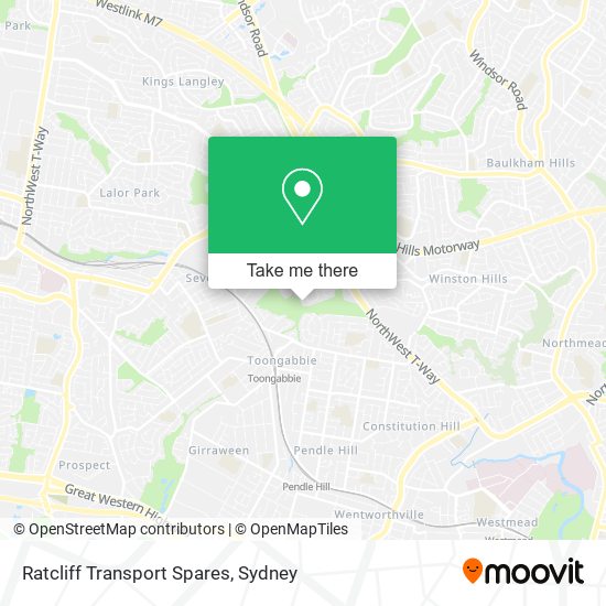 Ratcliff Transport Spares map