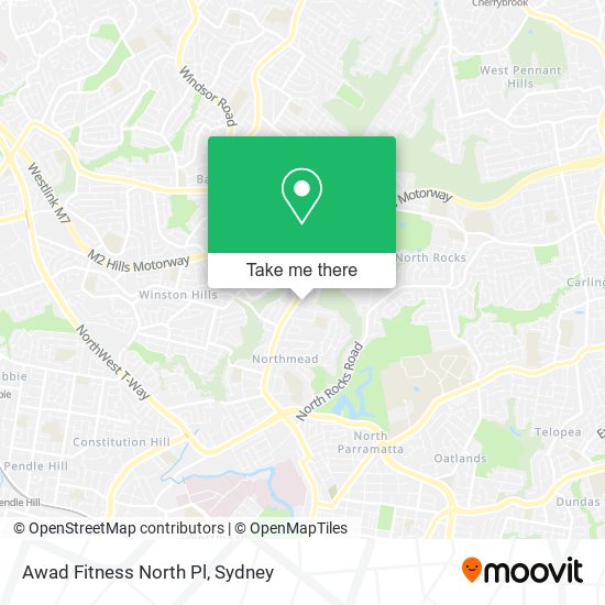 Awad Fitness North Pl map