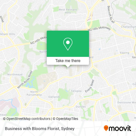 Business with Blooms Florist map