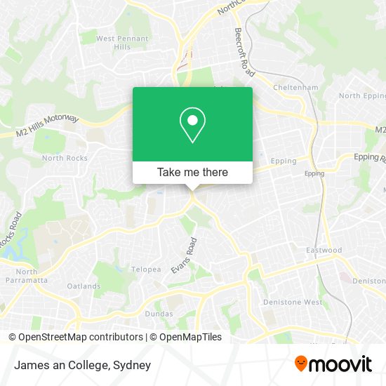 James an College map