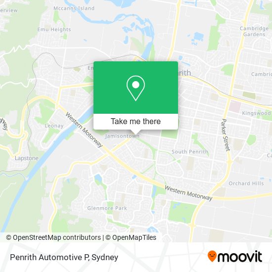 Penrith Automotive P map