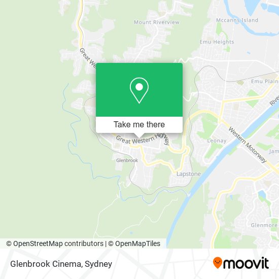 Mapa Glenbrook Cinema