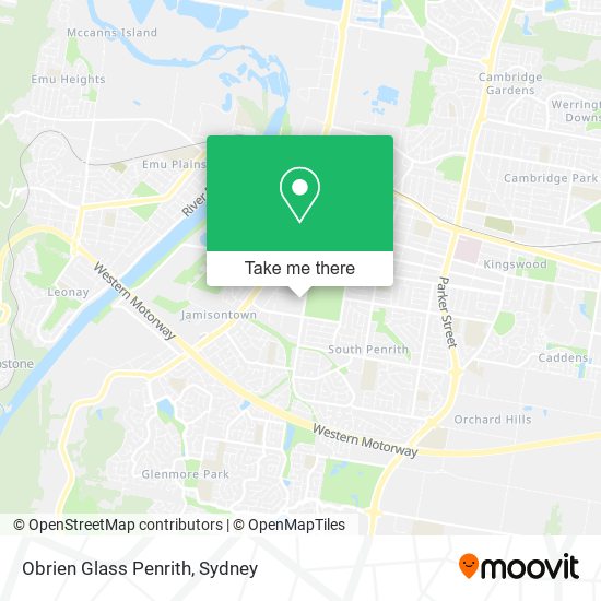 Mapa Obrien Glass Penrith