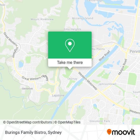Burings Family Bistro map