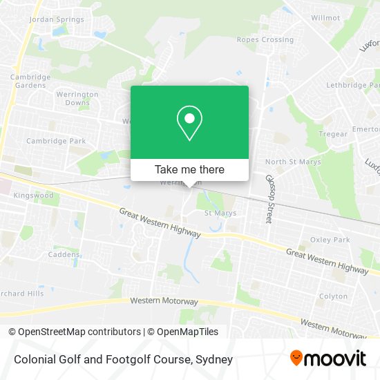 Colonial Golf and Footgolf Course map