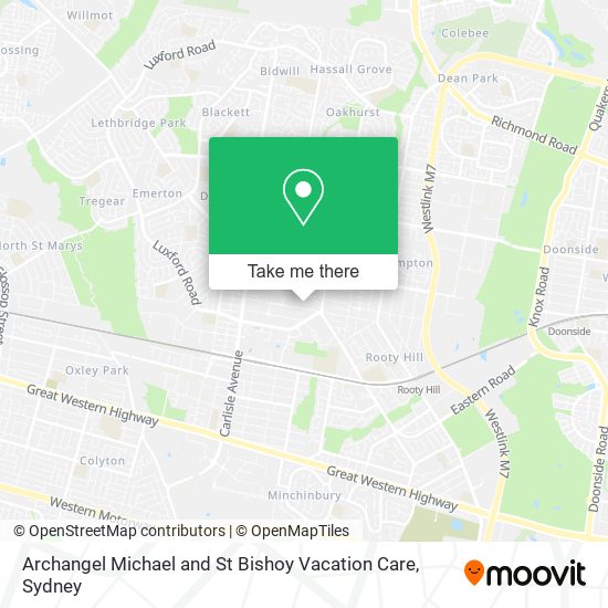 Archangel Michael and St Bishoy Vacation Care map