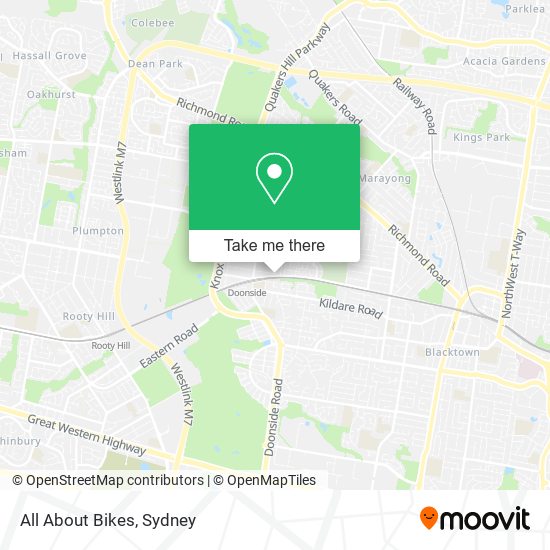 All About Bikes map