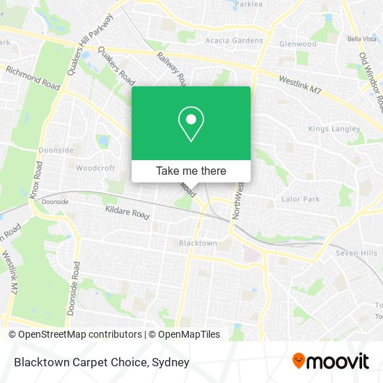 Blacktown Carpet Choice map