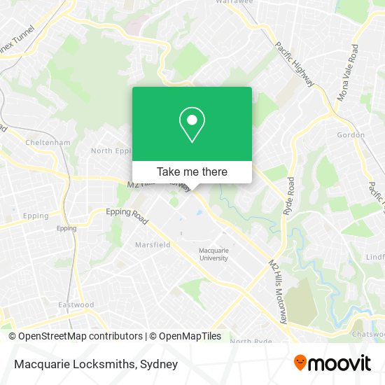 Mapa Macquarie Locksmiths