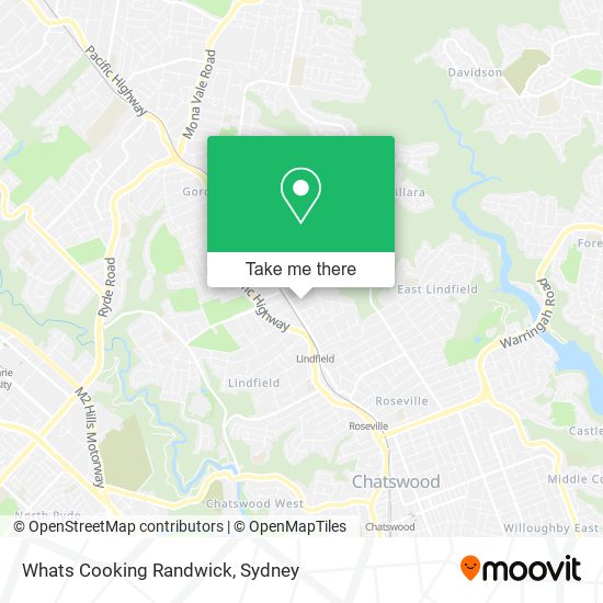 Whats Cooking Randwick map