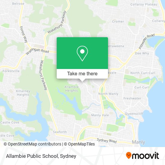 Mapa Allambie Public School