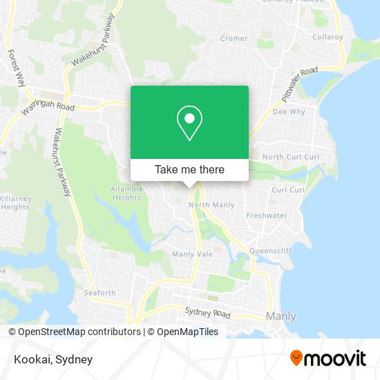 Mapa Kookai