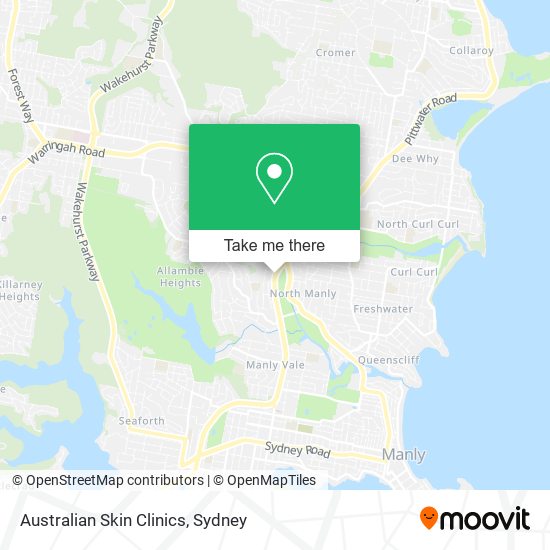 Mapa Australian Skin Clinics