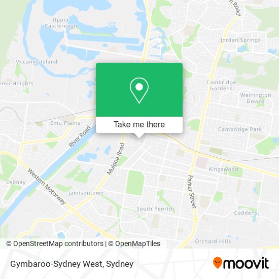 Gymbaroo-Sydney West map