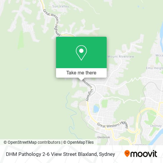 DHM Pathology 2-6 View Street Blaxland map