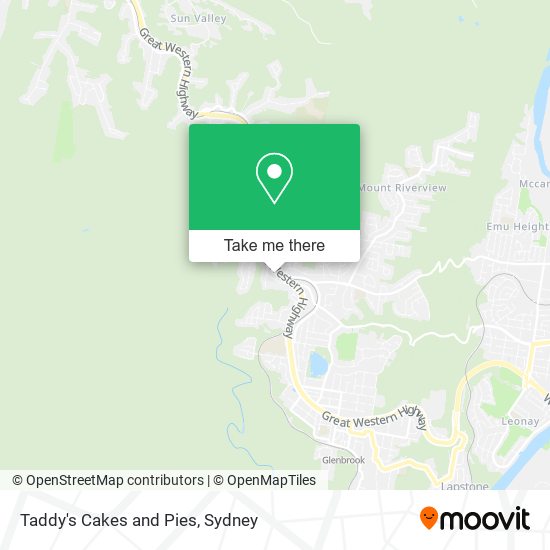 Taddy's Cakes and Pies map