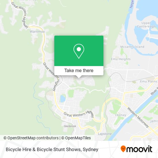 Bicycle Hire & Bicycle Stunt Shows map