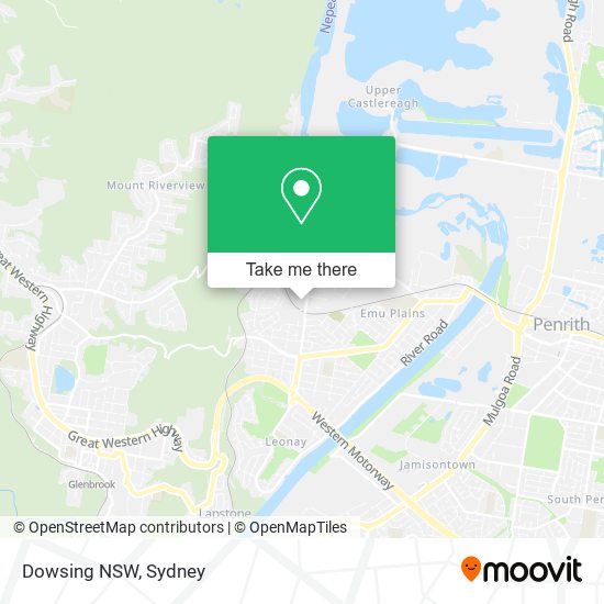 Dowsing NSW map