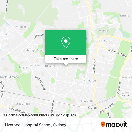 Mapa Liverpool Hospital School