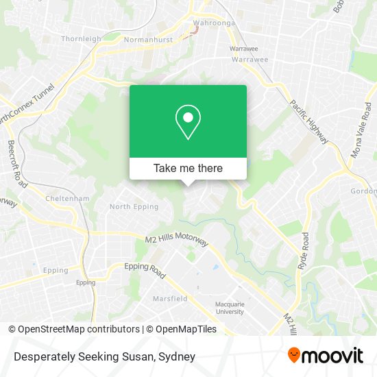 Desperately Seeking Susan map