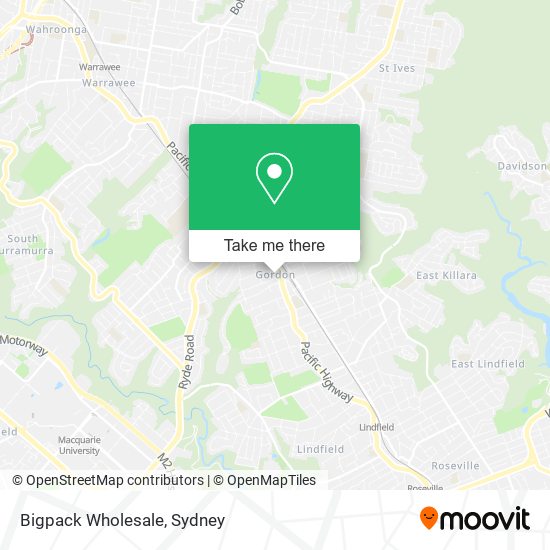 Bigpack Wholesale map