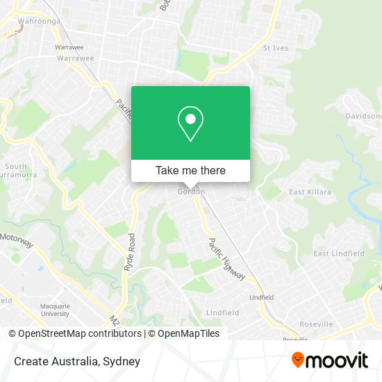 Mapa Create Australia