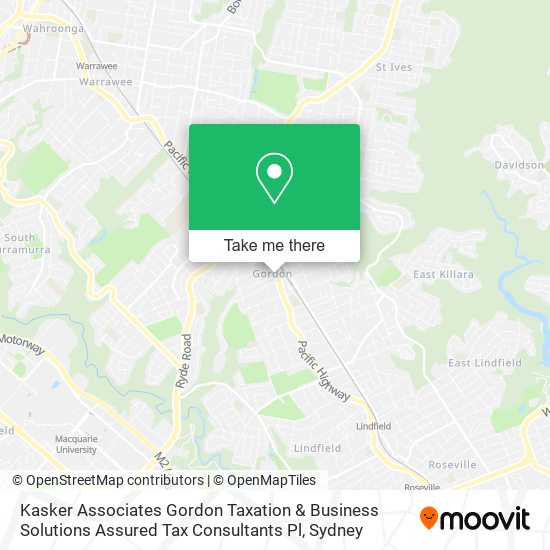 Kasker Associates Gordon Taxation & Business Solutions Assured Tax Consultants Pl map