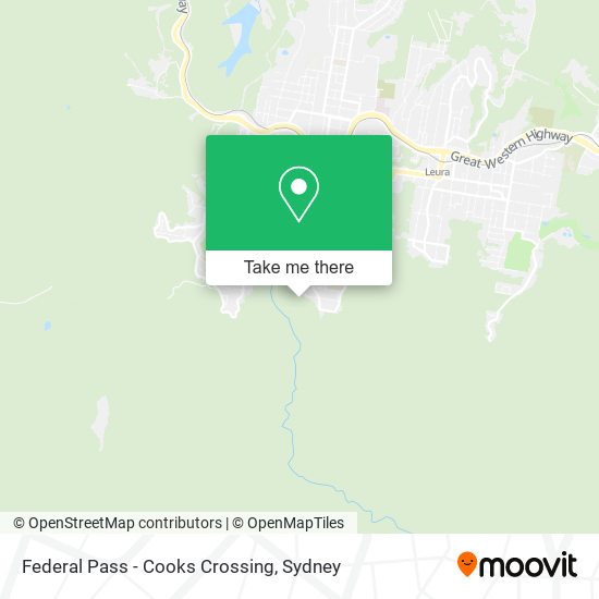 Mapa Federal Pass - Cooks Crossing
