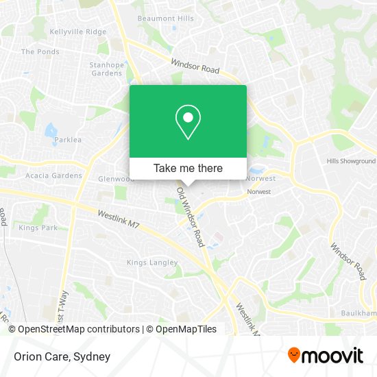 Orion Care map