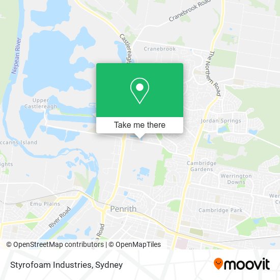 Styrofoam Industries map