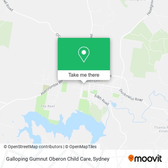 Galloping Gumnut Oberon Child Care map