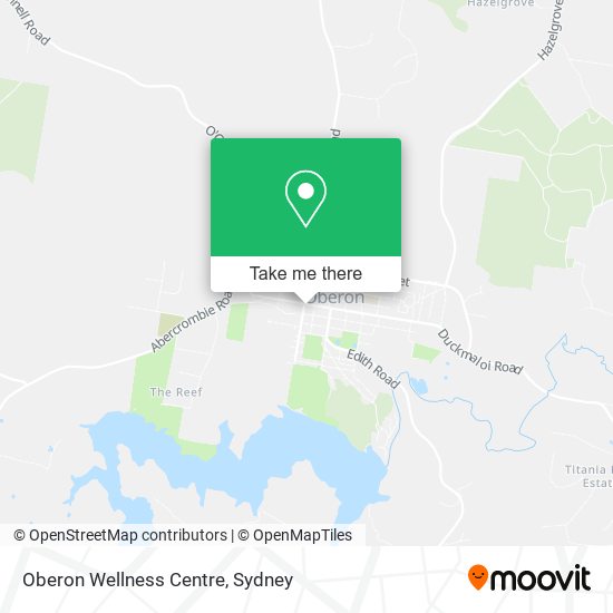 Mapa Oberon Wellness Centre