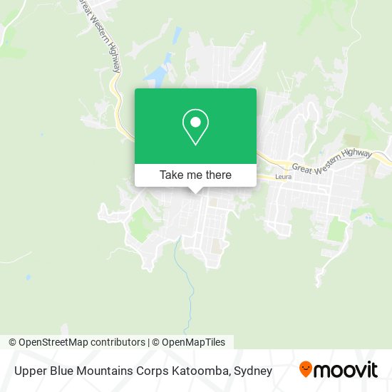 Upper Blue Mountains Corps Katoomba map