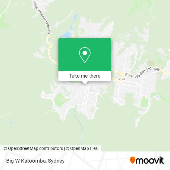 Big W Katoomba map