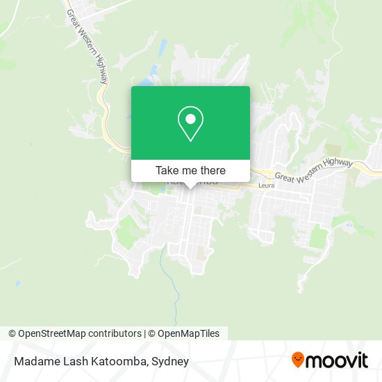 Madame Lash Katoomba map