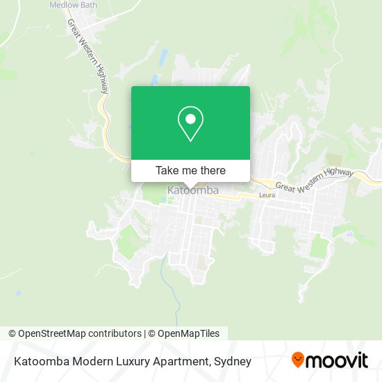 Mapa Katoomba Modern Luxury Apartment