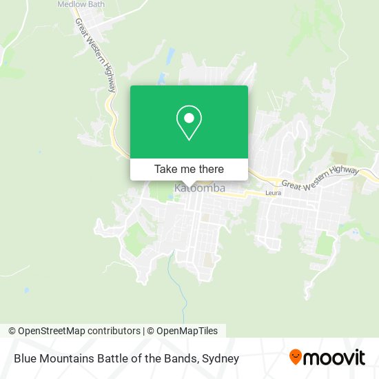 Blue Mountains Battle of the Bands map