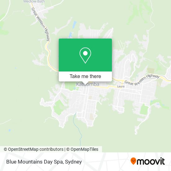 Blue Mountains Day Spa map