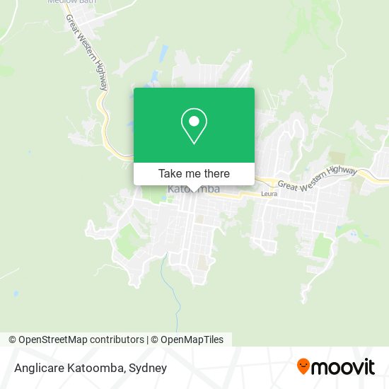 Mapa Anglicare Katoomba