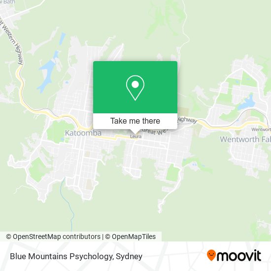 Mapa Blue Mountains Psychology