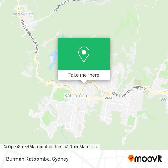 Burmah Katoomba map