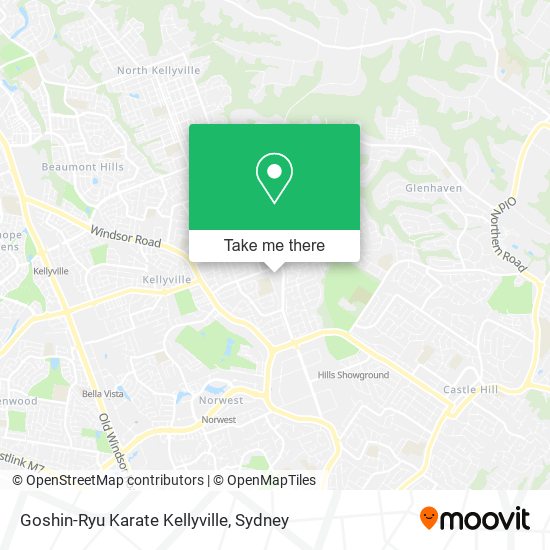 Goshin-Ryu Karate Kellyville map